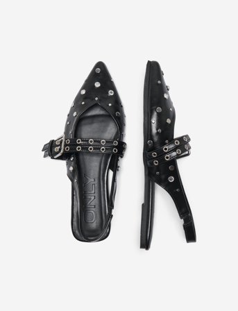 ONLY Onlaura-5 Pu Slingback Buckle Ballarina - Black - 39