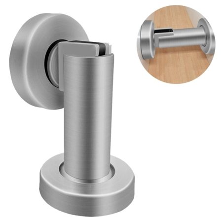 Magnetisk dørstopper, børstet dørfanger i rustfrit stål