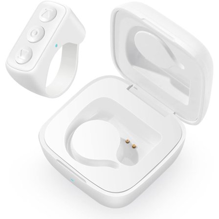 Bluetooth-kaukosäädin vieritysrengas, TIKTOK-sivunkääntäjälle langaton sormenpäälaite suljinnapsauttaja ladattavat selfiet