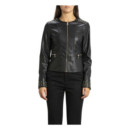Liu Jo Coated Jacket_42 Sort, Dame