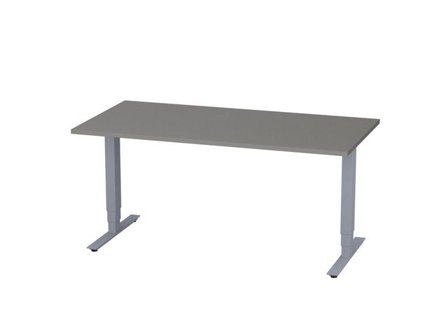 deNord Design Bord höj/sänk Pro 1600x800 grå/silver - Lyreco - Kontorsmöbler och inredning - Bord och hurtsar - Skrivbord - Höj/sänkbar