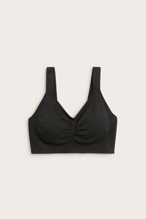 Kappahl | Stanik bez szwów i fiszbin | Czarne