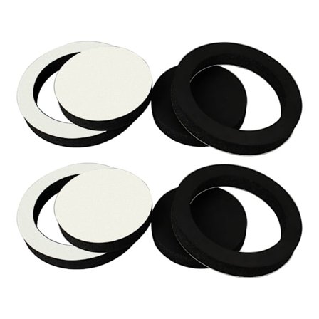 Speaker Fast Rings 6,5 tum 4PCS, Bilhögtalare Skumbafflar Förstärkare System Svampar Bass Blocker Kit