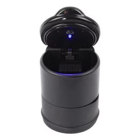 Cylindrisk kop skraldespand med låg skraldespand kopholder kompatibel bil askebæger kopholder bil skraldespand metal skraldespand med låg 4s auto(6.8*