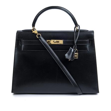 Hermès Vintage Pre-owned Handbags Sort, Dame Vintage Tasker, Størrelse: ONE Size