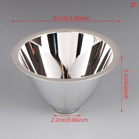 LED-alumiininen heijastinkuppi ilman asennuslevyä Heijastava Cu