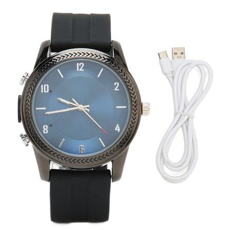 Smart Quartz Armbåndsur Sink Legering MP3 Musikk Opptaker Smartklokke med Innebygd Høyttaler for Menn og Kvinner