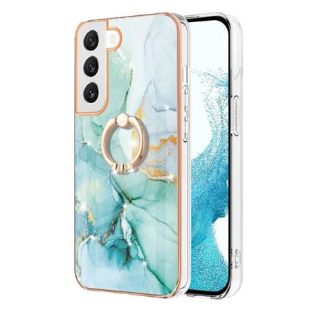 Marmormotiv Samsung Galaxy S22 skal - Grön Marmor Dimma Grön
