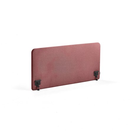 Tischteiler ZONE, inkl. schwarze Beschläge, 1400 x 650 x 36 mm, Stoff Rivet, Pflaume