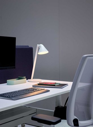 NJP mini bordlampe - hvit