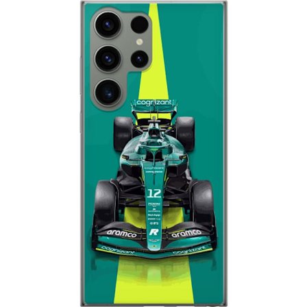Yhteensopiva Puhelinkuori Samsung Samsung Galaxy S23 Ultra Aston Martinin Formula 1 -auto vihreässä kilpailumuotoilussa, jossa on moderni studiosent