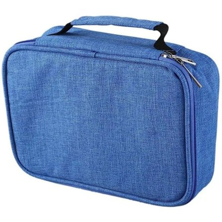 Pencilkasse til drenge og piger, 72 huller, multifunktionel opbevaringsboks til blyanter, sæt med taske [pl]