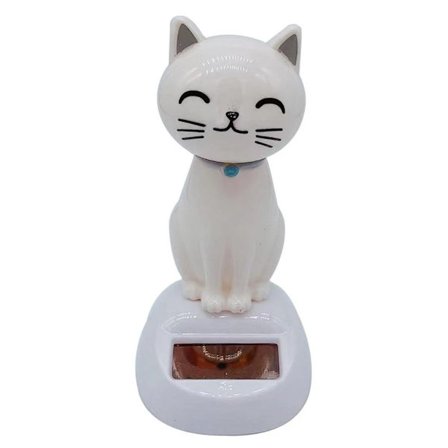 Dansende Solar Leke Søt Svingende Katt Solcelledrevet Dashborddekorasjon Liten Animert Danser på Bilens Dashbord for Barn~00257