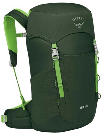 Osprey Kids Jet 18L Green Canopy/Limeline Green - Vardagsryggsäckar