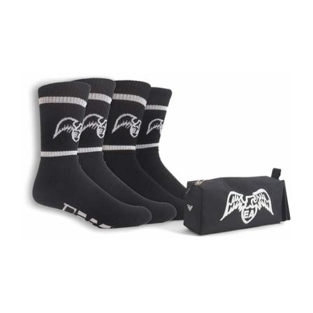 Emporio Armani EA7 Small Logo Taske w/ 2-Pack Tennis Socks Sort, Herre Strømper, Størrelse: ONE Size