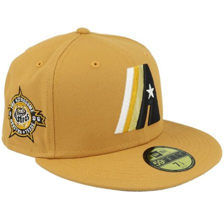 New Era - MLB Beige fitted Keps - Houston Astros Lemon Cheesecake 59FIFTY 86an Tan Fitted @ Hatstore