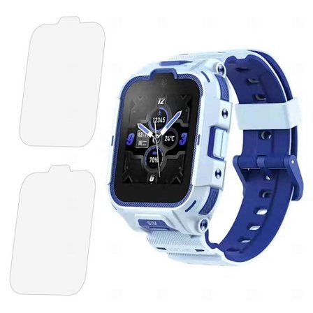 2Pcs 360 Kids Smart Phone Watch 11X arc edge tempered glass screen protector