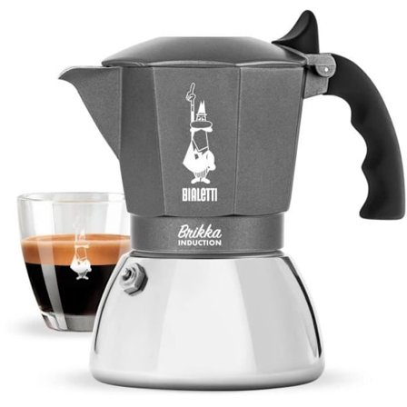 Italiensk kaffebryggare BIALETTI - BRIKKA - Induktion 4 koppar