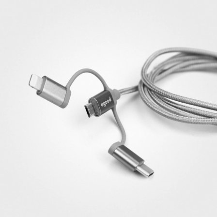 Eco-Friendly Phone Charger Cable, Recycled Multi Charger Mobile Cable