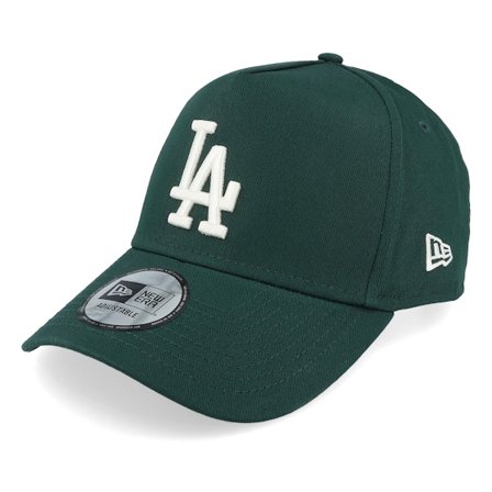 New Era - MLB Groen adjustable Cap - Los Angeles Dodgers League Essential Dark Green/White A-Frame Adjustable @ Hatstore