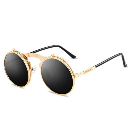 Fortalt Round solbriller guld