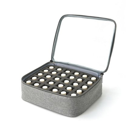 Rosa (B) $ Förvaringsväska för nagellack Stor kapacitet, Högt värde för tvättväska för ansikte, Väska, J8E7