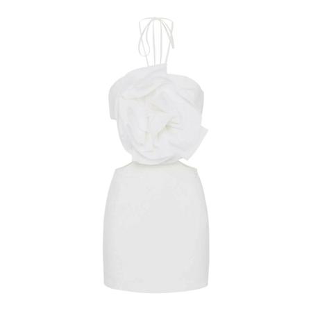 Elisabetta Franchi Short Klänning vit, Dam, Dam, Storlek: 2XS