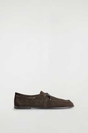 COS Women's Suede Deck Shoes in Brown