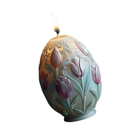 Silikoneforme Rose Blomst Lysforme Epoxy Resin Forme Støbeforme Påske Relief Æg Gipsforme Flerfarvet[D]