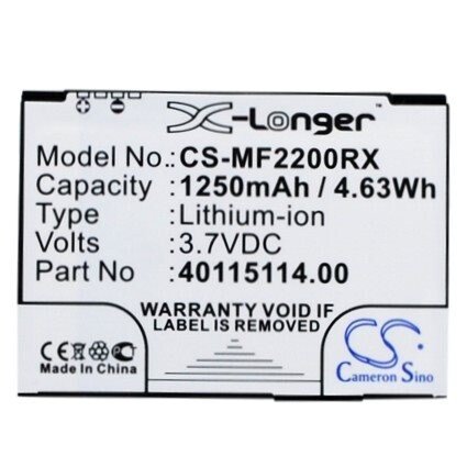 Batteri for hotspot for Novatel Wireless MiFi2200