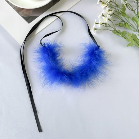 Fjær Halskjede Smykker Halskjede ROYAL BLÅ KJEDE ROYAL