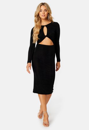 BUBBLEROOM Rylin cut out dress Black Klær