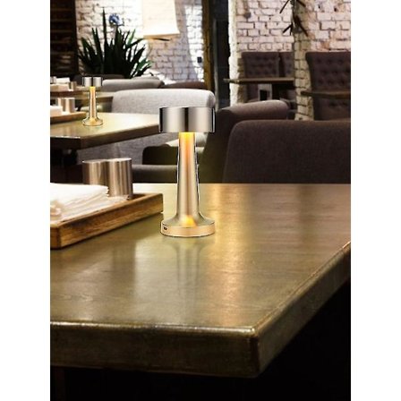 Led Bordlampe uten ledning, Bærbar skrivebordslampe, 3 nivåer