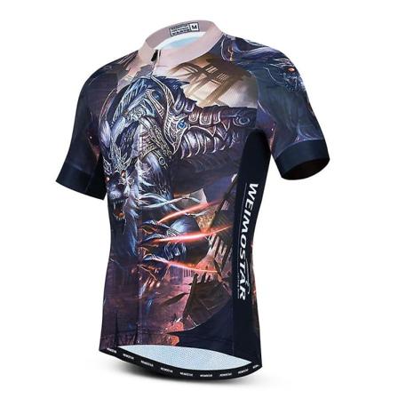 Sommer cykeltrøje mænd Mtb mountainbike tøj åndbar kortærmet top Hurtigtørrende anti sved As the picture M