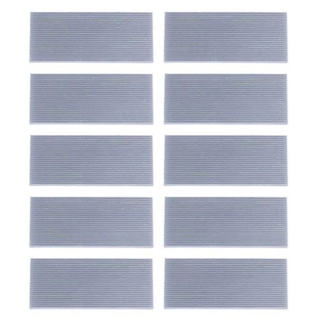 10X Aluminium Kjøleribbe for Høyeffekt LED Forsterker Transistor 100X41X8mm.pa