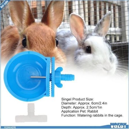 VGEBY 10 stk. Kaninfoder Vandautomat Anti-Bid Hængende Kop Drikkevand