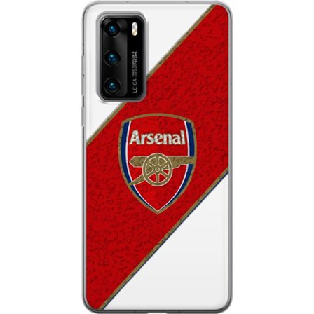 Kompatibelt Mobilskal till Huawei Huawei P40 Moschino Toy teddybjörn med enkel tecknad design, brun björn med vit tröja och tydlig logotyp på svar