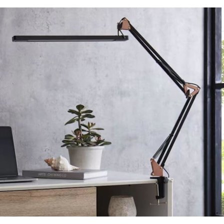 LED-skrivbordslampa - Clip-on LED-skrivbordslampa - Ögonskydd - 3 ljuslägen, 10 ljusstyrkor