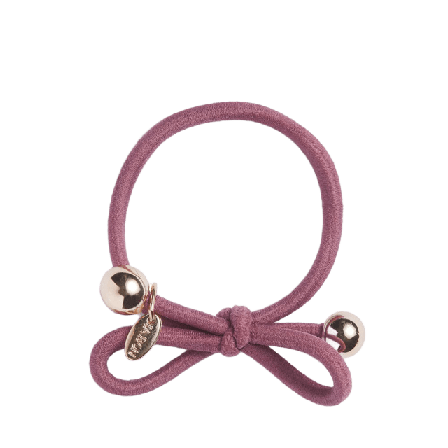 IA BON Hair Tie with Gold Bead - Mauve Accessoarer & tillbehör Dam Lila ONESIZE