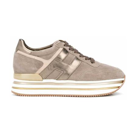 Hogan, H483 Sneakers Beige, Dames, Maat:40 EU