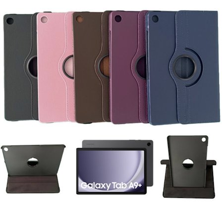 360 Cover Kompatibel med Samsung Galaxy Tab A9+ Skærmbeskytter Cover Sort