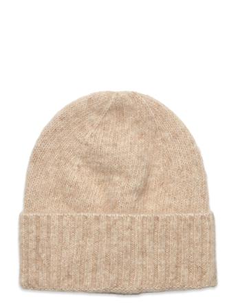 Lenny Beanie Accessories Headwear Beanies Beige Becksöndergaard*Betinget Tilbud