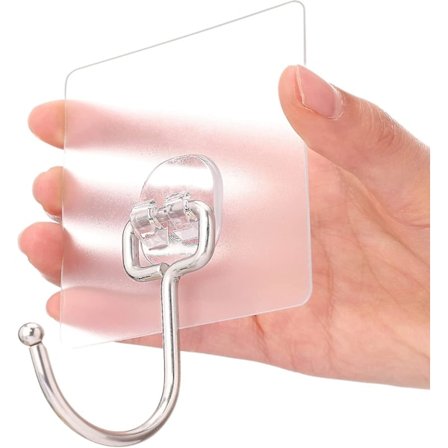 10-pak Allround Store Selvklæbende Kroge, Kraftige Holder 16,8 kg (maks.) Vægkroge