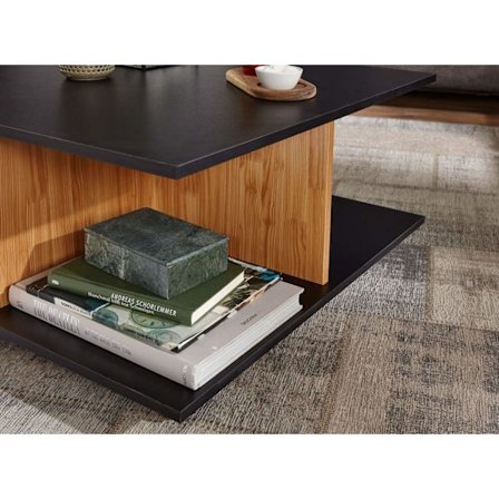 Rootz design soffbord 70x70 cm antracit - sand ek - Vardagsrumsb