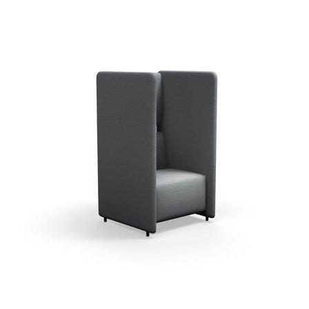 Nojatuoli CLEAR SOUND, 1-istuttava, kangas Pod CS, hopeanharmaa