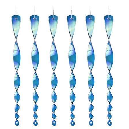 12 kpl linnunpelätin sauva heijastava spiraali pelote laite parveke maatalous ulkoilma puutarha koristelu