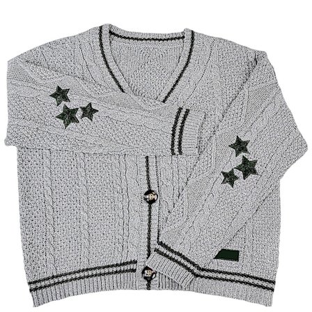 Taylor Swift Cardigan - Stickad Mysig Cardigan, Lätt Slapp Höst Cardigan Tröja