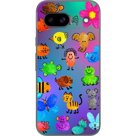 Kompatibel Mobilcover til Google Pixel 8a Little Scribble Friends