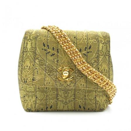 Chanel Vintage pre-owned Crossbody Tas , Geel , Dames , Maat: ONE Size Vintage Tassen