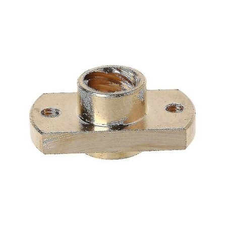 T8-mutteri, kierre 2 mm askel, 8 mm messinki, T8x8 mm laippa